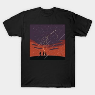 Thunderstorm On Hilltop Nature T-Shirt